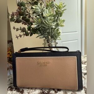 Kate Spade New York Morgan Colorblock Saffiano Leather Continental Wristlet